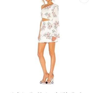 Superdown Floral One-Shoulder Dress